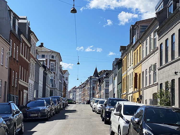 Gade på Frederiksbjerg i Århus