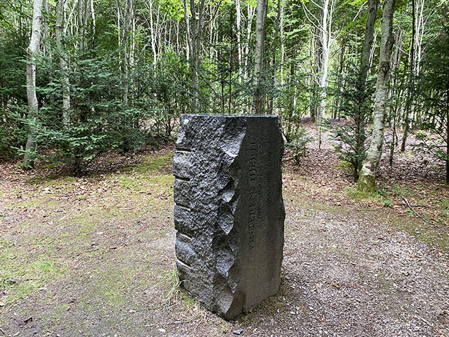 Vinterens hjerte skulptur i True skov Århus